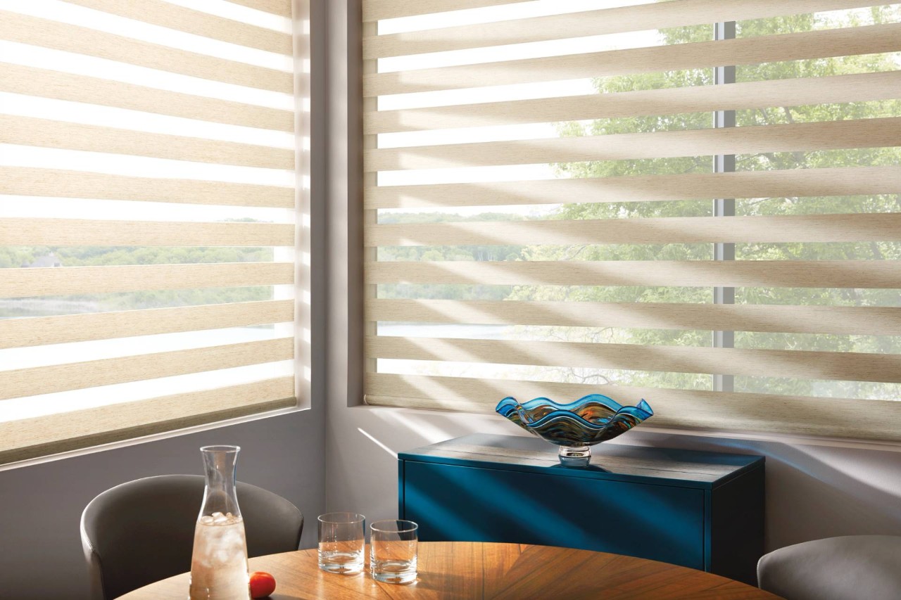  Hunter Douglas Designer Banded Shades near Kalaheo, Hawaii 